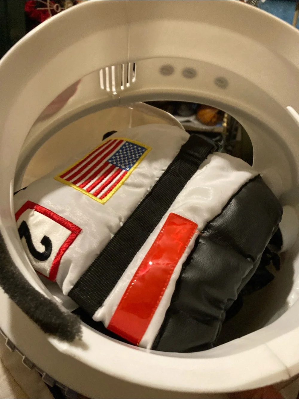 Aeromaz NASA backpack with jumpsuit, boots and hat costume